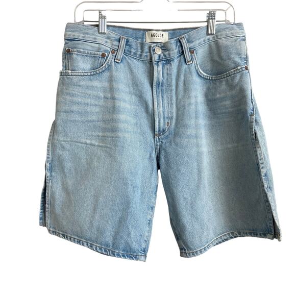 Agolde Pants - Agolde Vida High Rise Relaxed Straight Denim Shorts Size 29 NWT